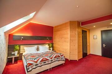 Фото номера Двухместный номер с 1 кроватью - Мансарда Отель F&amp;B Spa Resort (ex. Fomich Hotel) г. Буковель 6