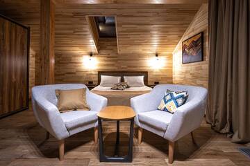 Фото номера Апартаменты - Двухуровневые Отель Chalet du Mont г. Буковель 4