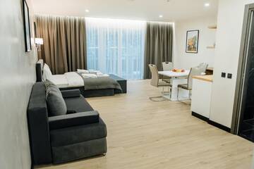 Фото номера Апартаменты-студио с видом на горы Курортные отели Westhills г. Буковель 8