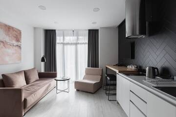Фото номера Апартаменты-студио Апарт-отели Beskyd Suites г. Буковель 9
