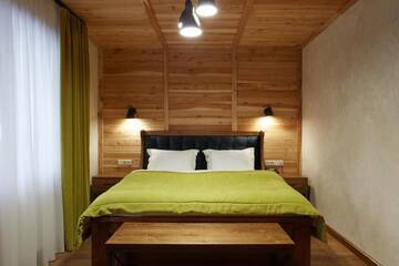 Фото номера Улучшенный двухместный номер с 1 кроватью Отель Ганц &amp; Spa г. Буковель 15