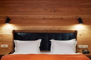Фото номера Улучшенный двухместный номер с 1 кроватью Отель Ганц &amp; Spa г. Буковель 24